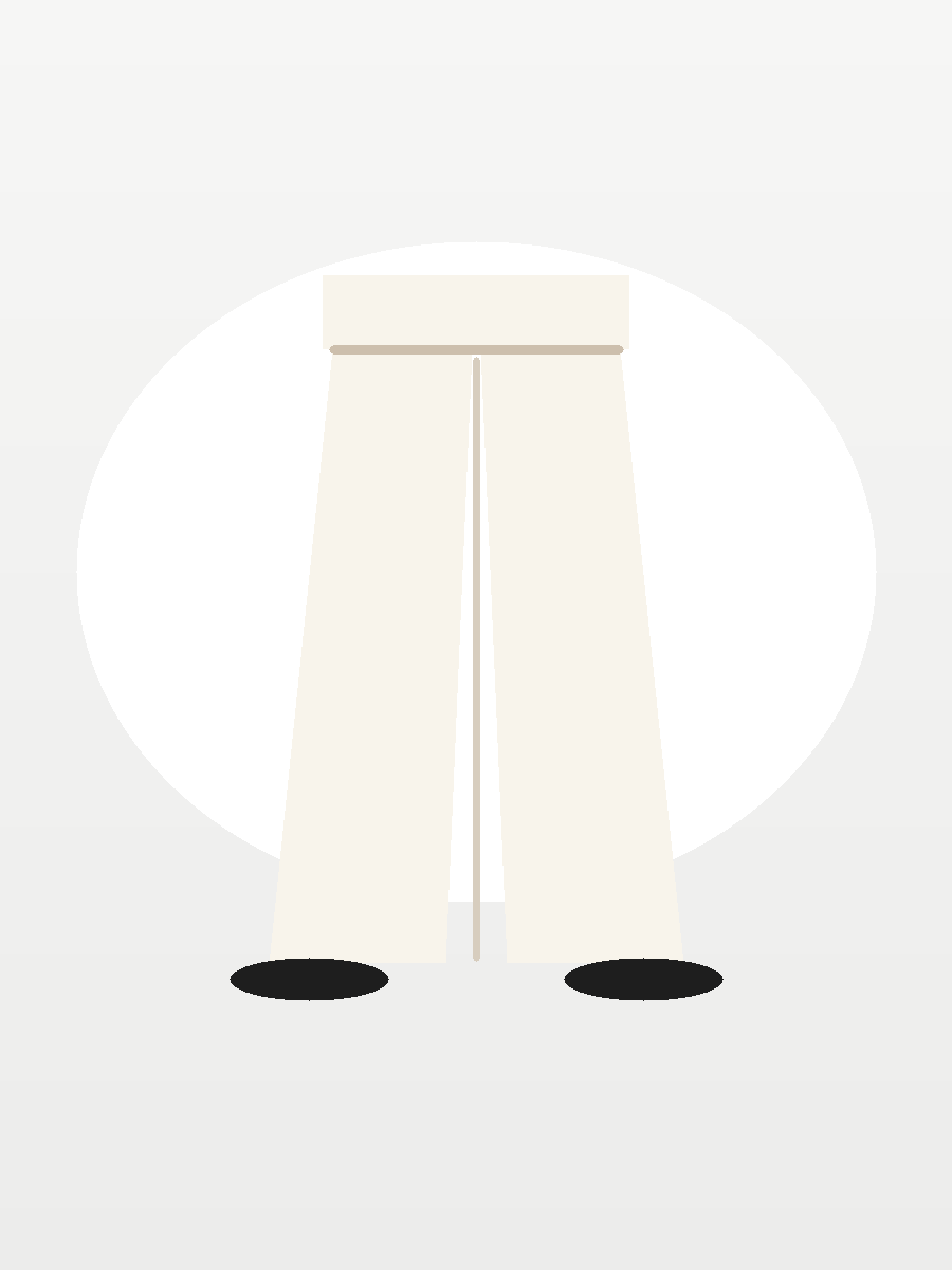 Pantalón Palazzo Crudo
